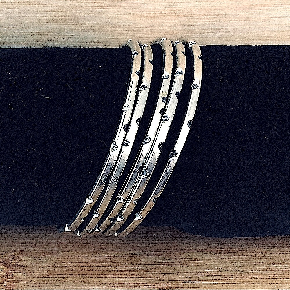 $438 5 Sterling Vintage Estate Bangles 60 Grams MEXICO 925 & Illegible Mark